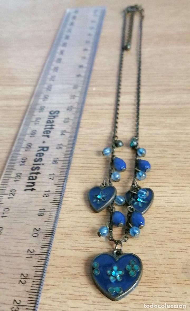 Joyeria: COLLAR CON COLGANTES FORMA DE CORAZONES. - Foto 2