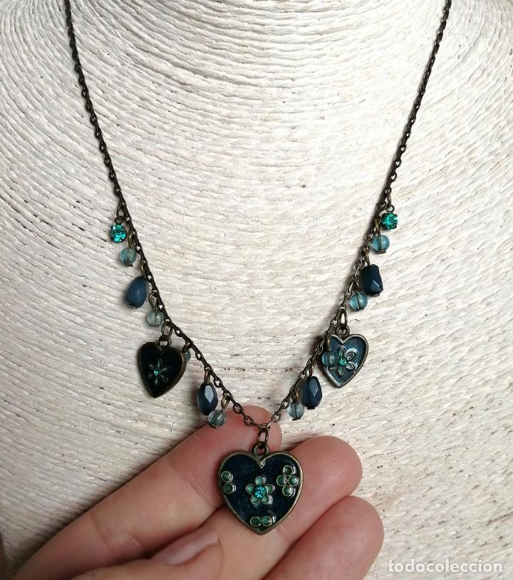 Joyeria: COLLAR CON COLGANTES FORMA DE CORAZONES. - Foto 3
