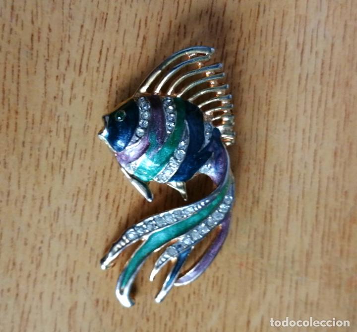 Joyeria: BROCHE METAL, FORMA DE PEZ TROPICAL. - Foto 3