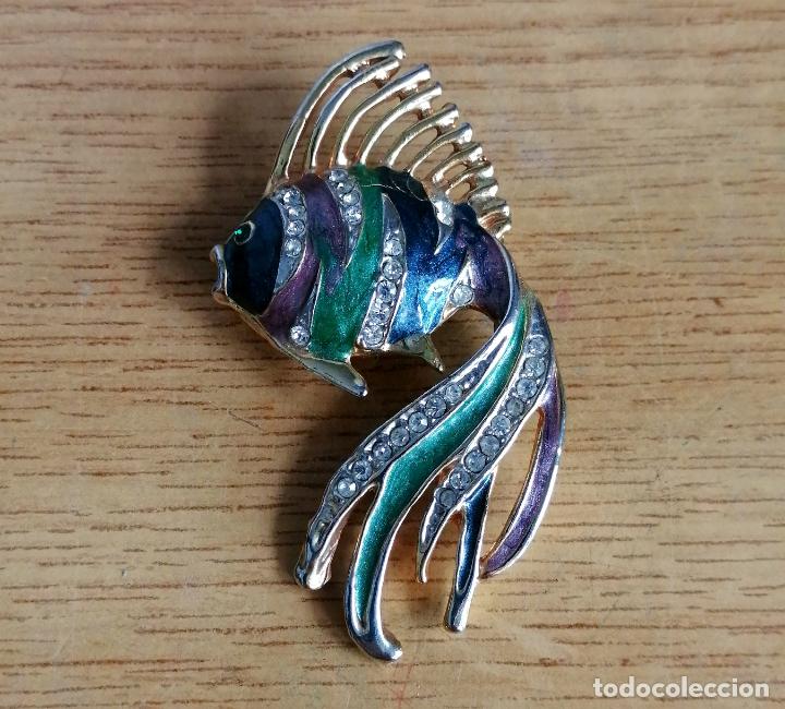 Joyeria: BROCHE METAL, FORMA DE PEZ TROPICAL. - Foto 4