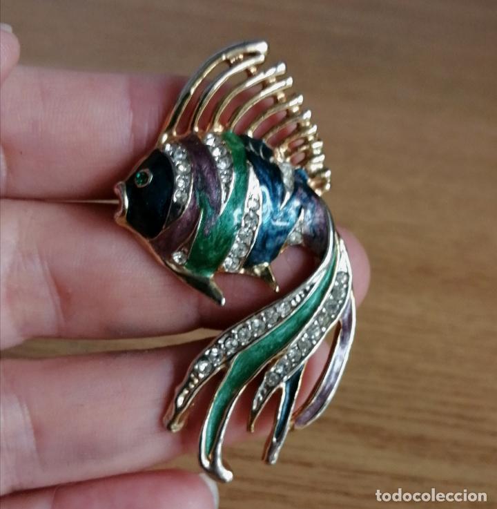 Joyeria: BROCHE METAL, FORMA DE PEZ TROPICAL. - Foto 1