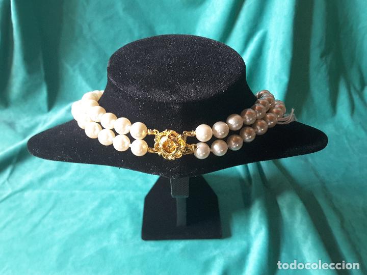 Joyeria: Collar de Perlas, 50 cuentas, 8 mm. 2 vueltas - Foto 2