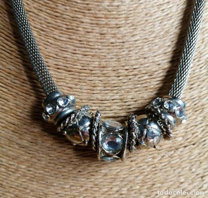 Joyeria: COLLAR CORTO MET&Aacute;LICO, PLATEADO. - Foto 2