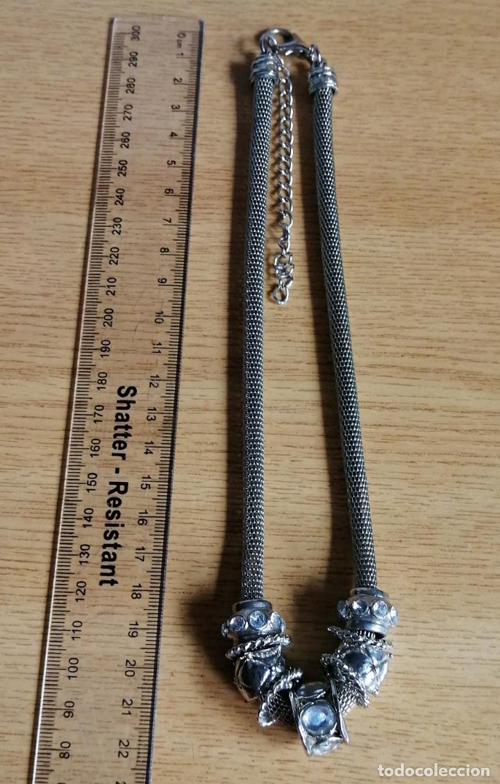 Joyeria: COLLAR CORTO MET&Aacute;LICO, PLATEADO. - Foto 4