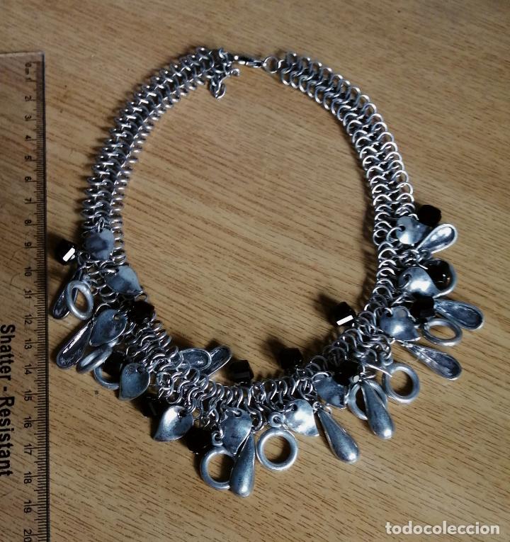 Joyeria: COLLAR CORTO METAL PLATEADO. - Foto 4