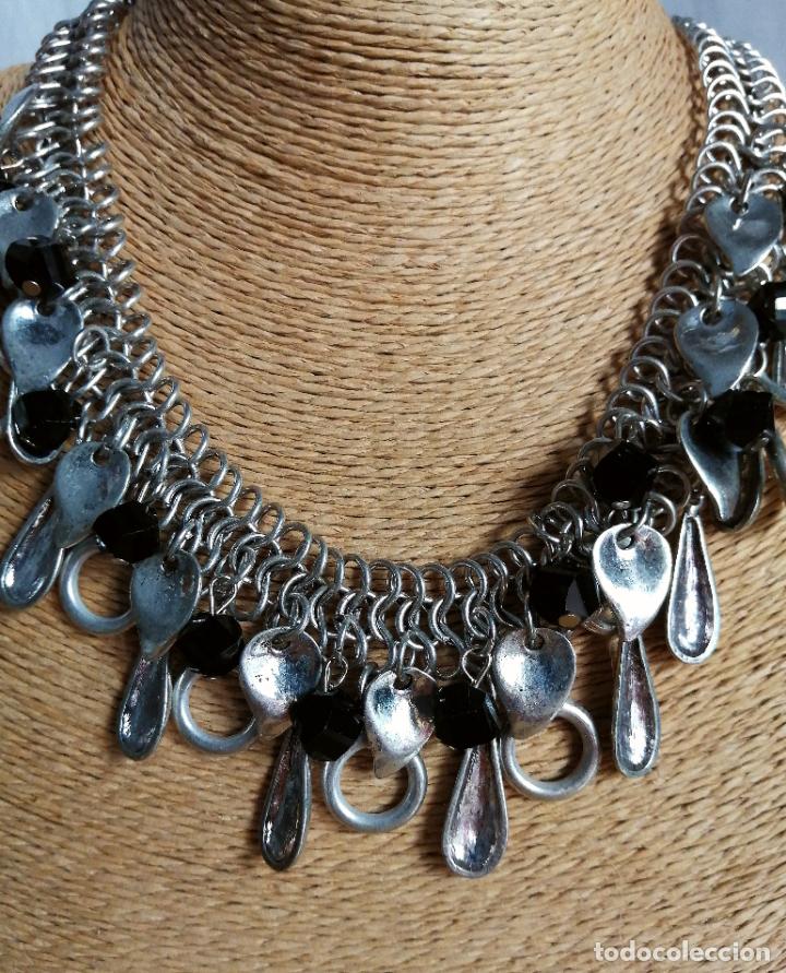 Joyeria: COLLAR CORTO METAL PLATEADO. - Foto 7