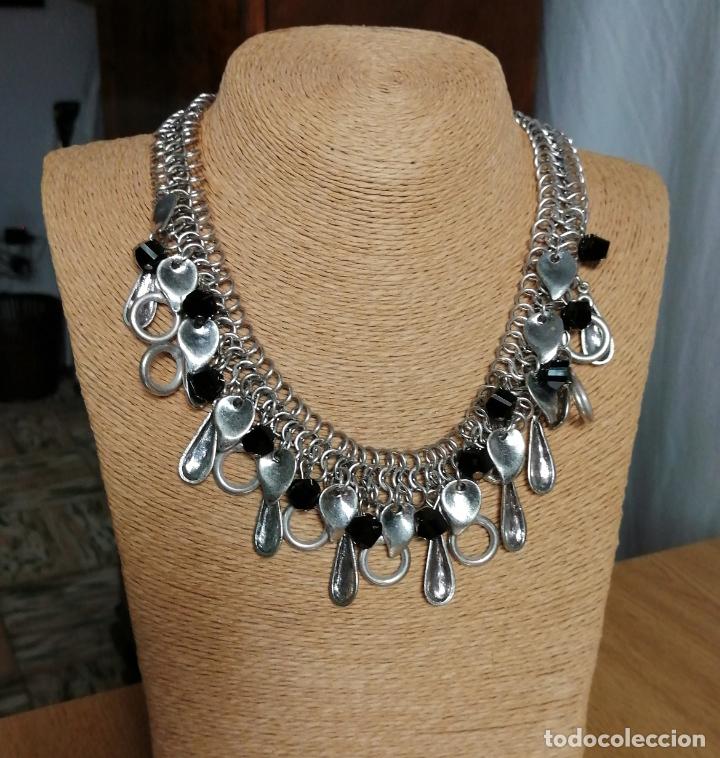 Joyeria: COLLAR CORTO METAL PLATEADO. - Foto 8