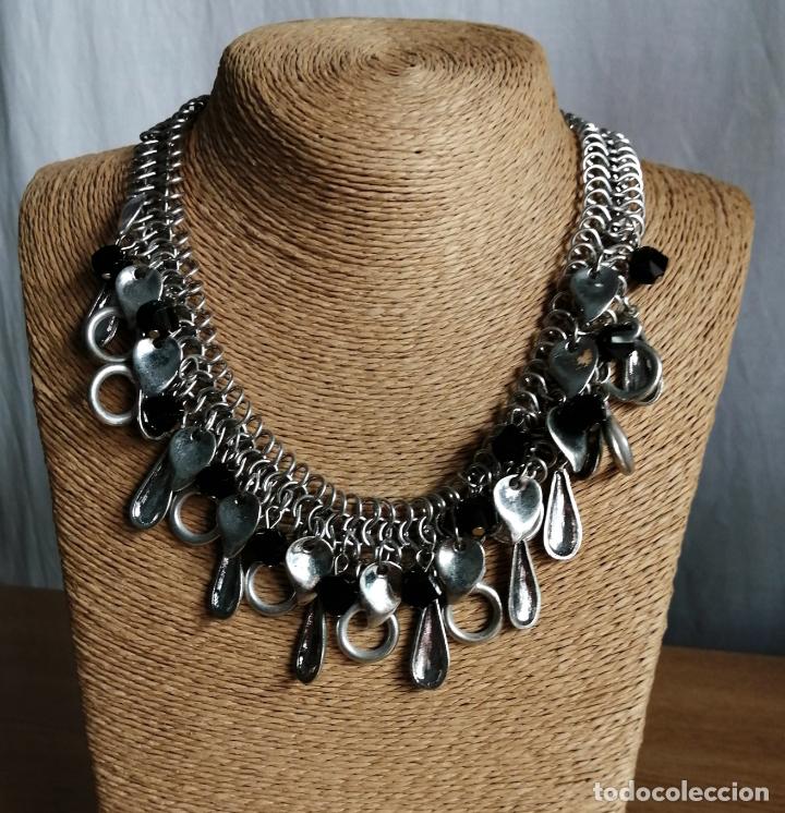 Joyeria: COLLAR CORTO METAL PLATEADO. - Foto 9