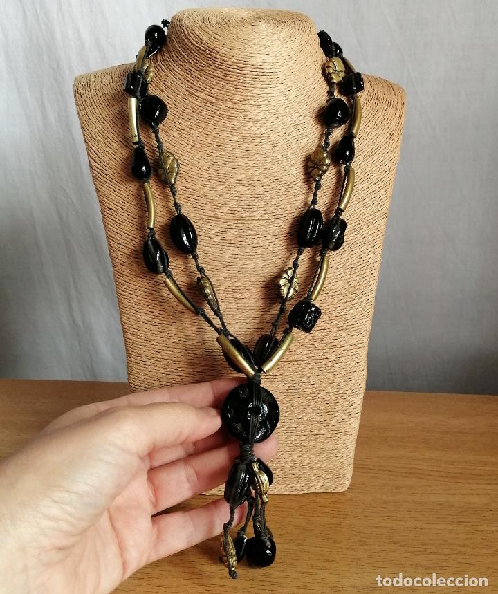 Joyeria: COLLAR DE CUENTAS NEGRAS AGATAS. - Foto 7