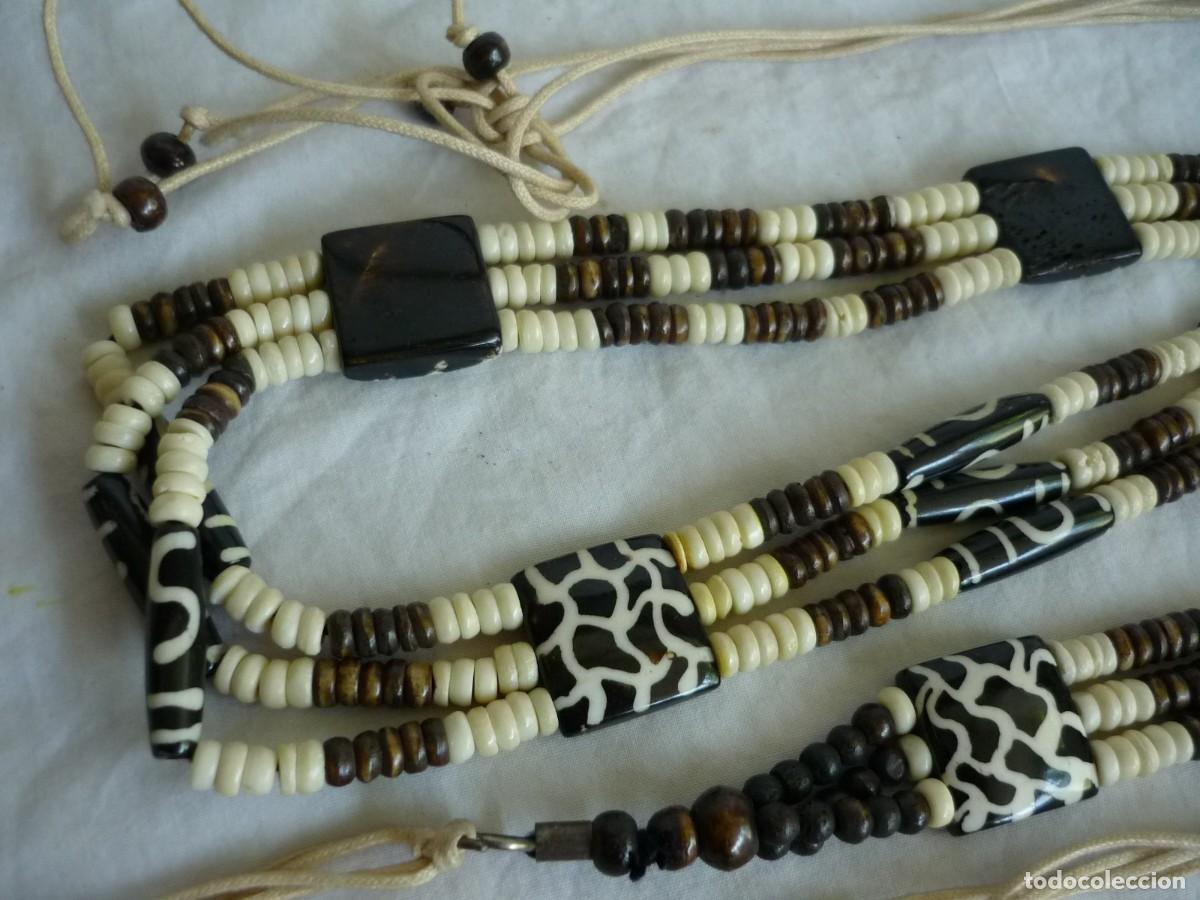 Joyeria: Cintur&oacute;n de cuentas talladas y decoradas en hueso - Foto 5