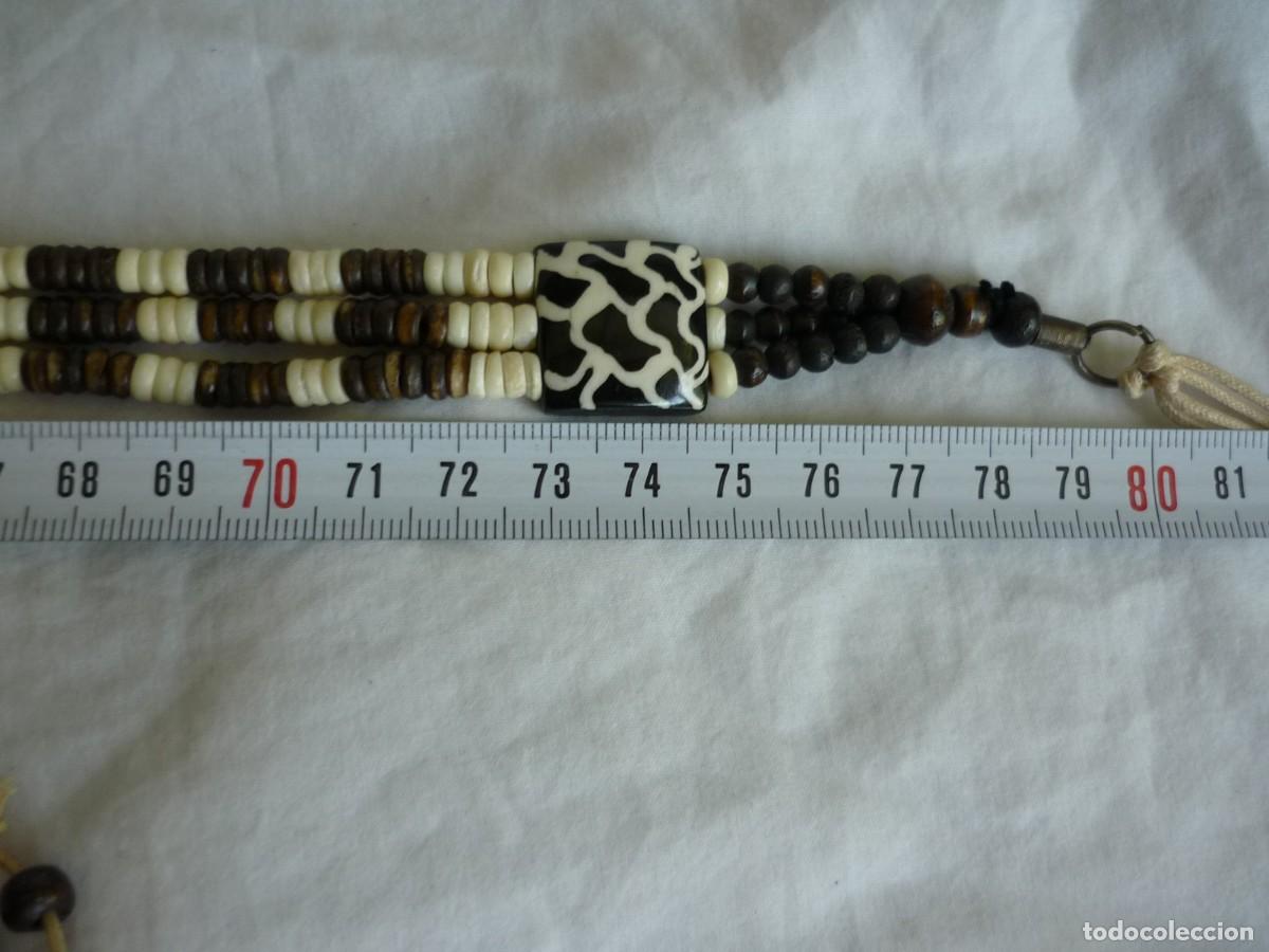 Joyeria: Cintur&oacute;n de cuentas talladas y decoradas en hueso - Foto 9