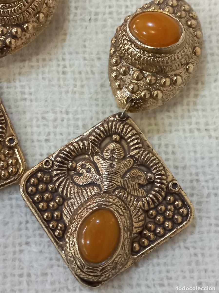 Joyeria: PENDIENTES-ISABELINOS (pasta) rombo-&aacute;mbar - Foto 3