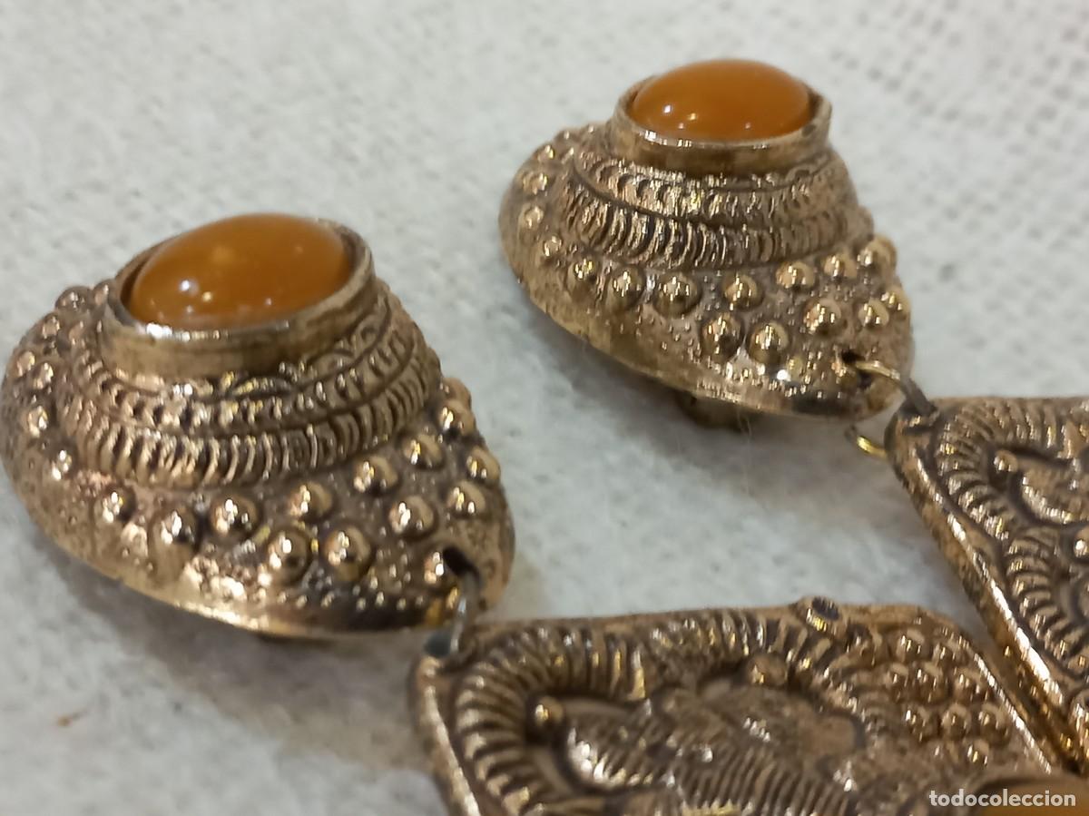 Joyeria: PENDIENTES-ISABELINOS (pasta) rombo-&aacute;mbar - Foto 4