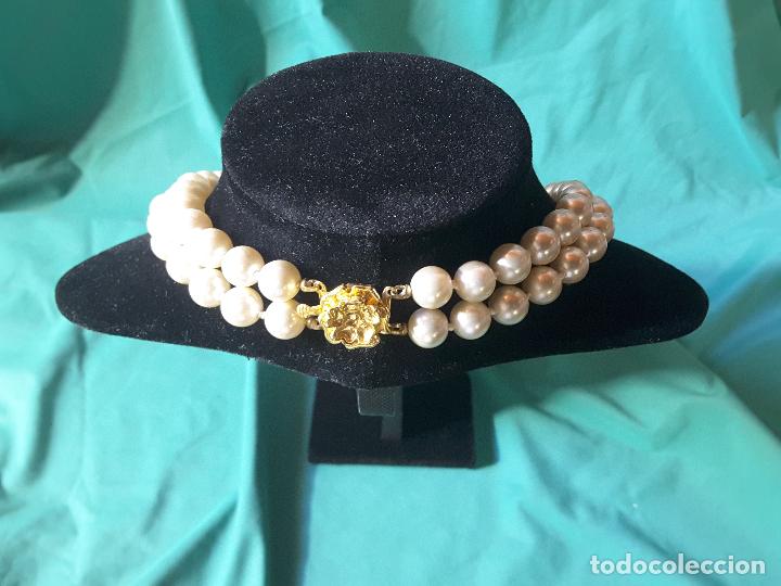 Joyeria: Collar de Perlas, 44 cuentas, 9 mm. 2 vueltas - Foto 2