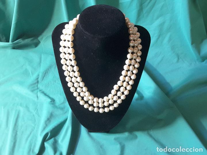 Joyeria: Collar de Perlas, 44 cuentas, 9 mm. 3 vueltas - Foto 1
