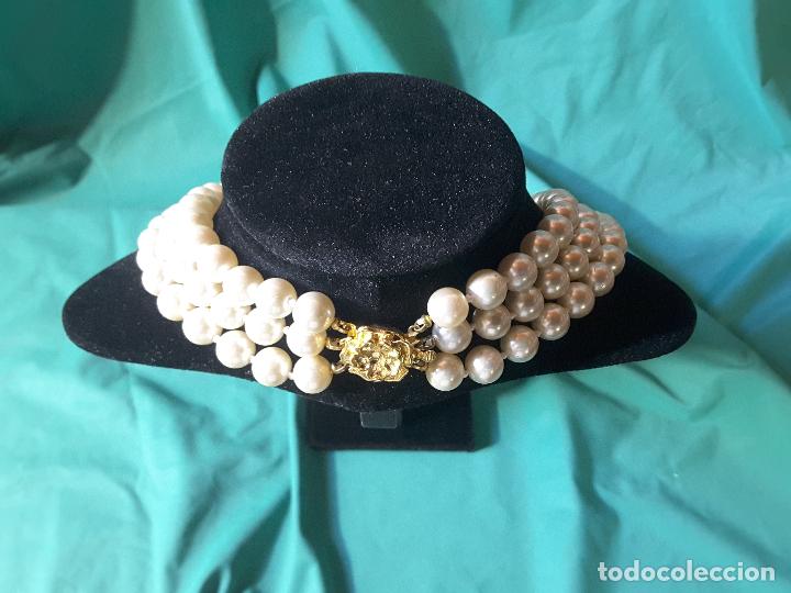 Joyeria: Collar de Perlas, 49 cuentas, 9 mm. 3 vueltas - Foto 2