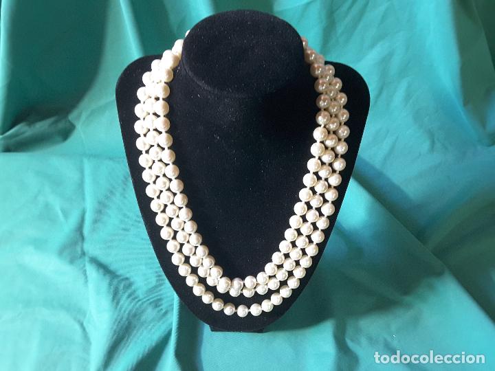 Joyeria: Collar de Perlas, 49 cuentas, 9 mm. 3 vueltas - Foto 1