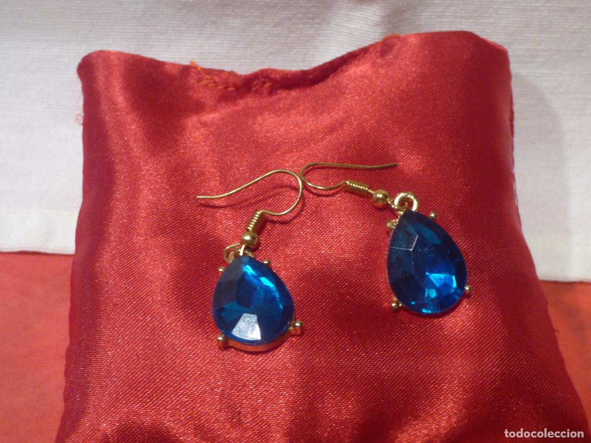 Joyeria: Pendientes lagrima azul. - Foto 1