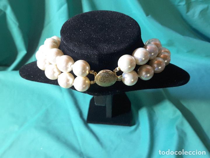 Joyeria: Collar de Perlas, 29 cuentas, 14 mm. 2 vueltas - Foto 2