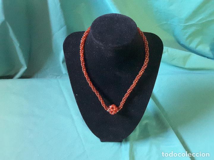 Joyeria: Collar trenzado con mora roja - Foto 1