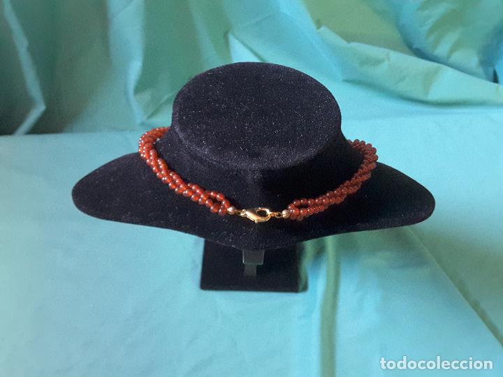 Joyeria: Collar trenzado con mora roja - Foto 2