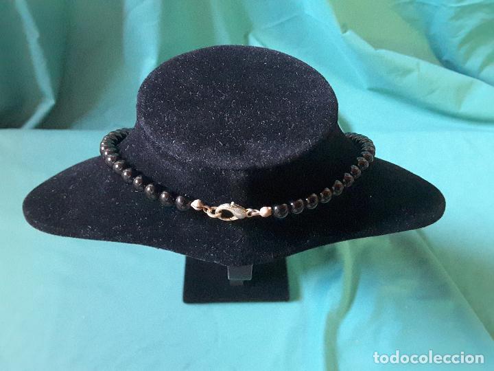 Joyeria: Collar &oacute;nice negro 6 mm - Foto 2