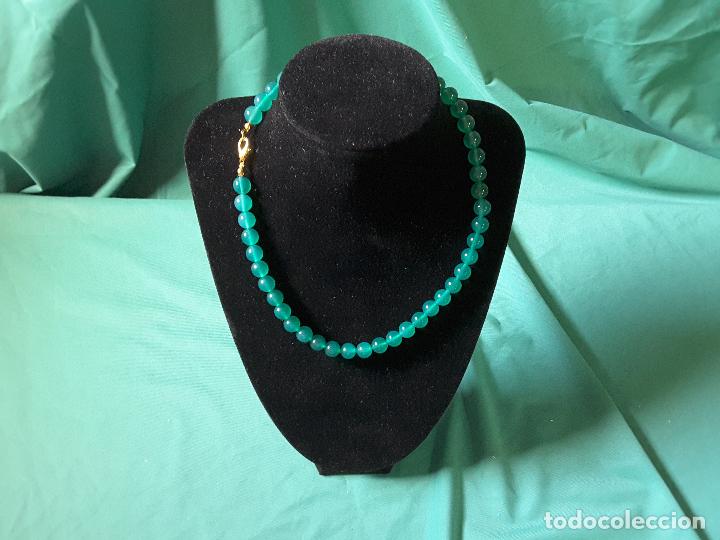 Joyeria: Collar &aacute;gata verde 8 mm - Foto 1