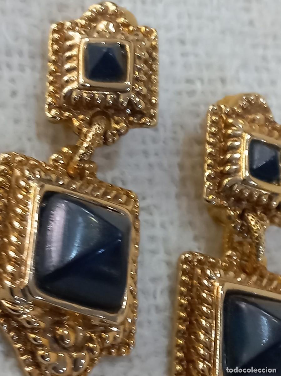 Joyeria: PENDIENTES (GOYESCOS) 2 PIEZAS azul - Foto 6