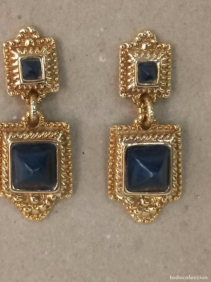 Joyeria: PENDIENTES (GOYESCOS) 2 PIEZAS azul - Foto 1