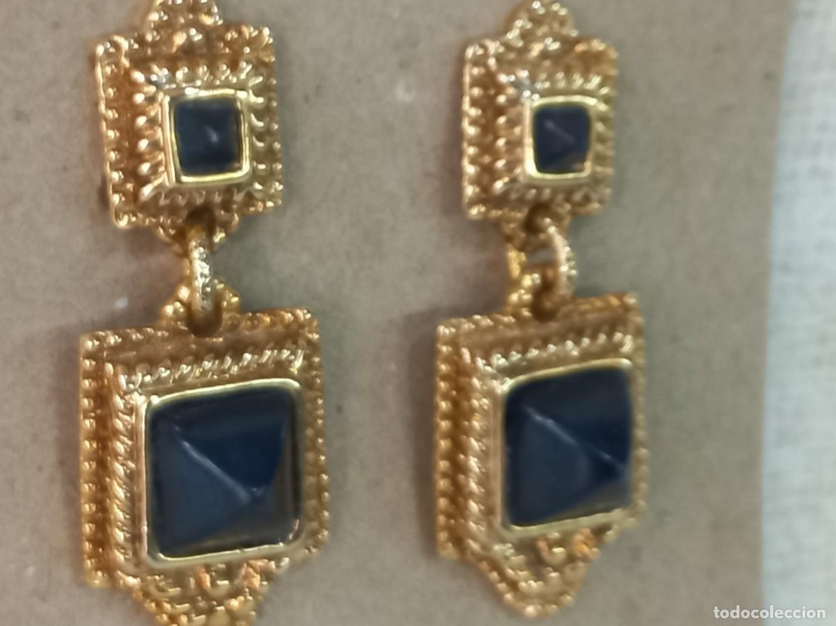Joyeria: PENDIENTES (GOYESCOS) 2 PIEZAS azul - Foto 3