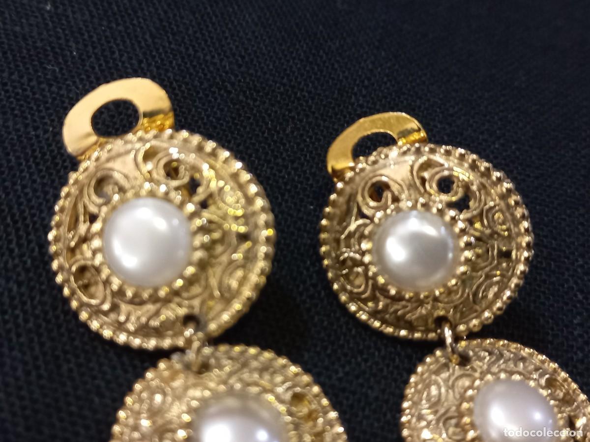 Joyeria: PENDIENTES (ISABELINOS) tres c&iacute;rculos-perla - Foto 2