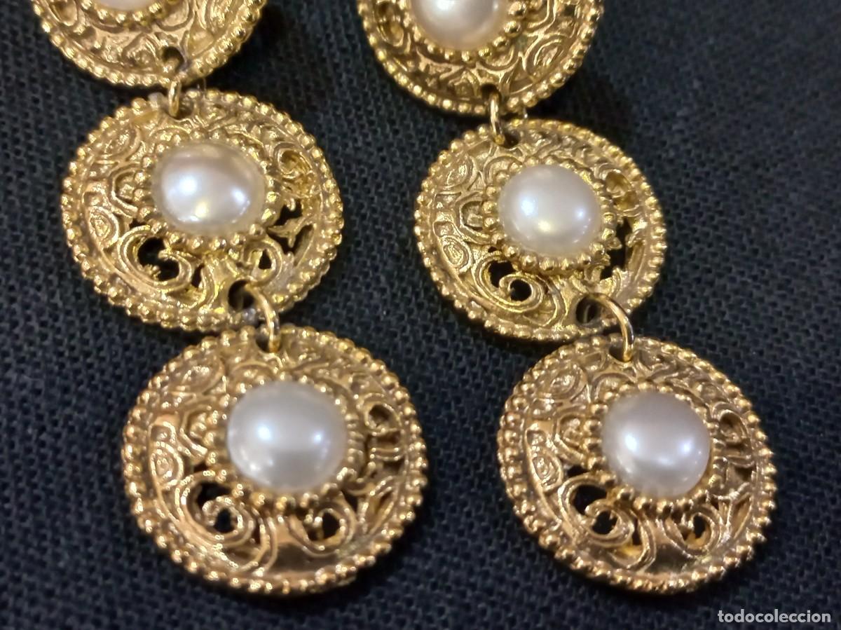 Joyeria: PENDIENTES (ISABELINOS) tres c&iacute;rculos-perla - Foto 3