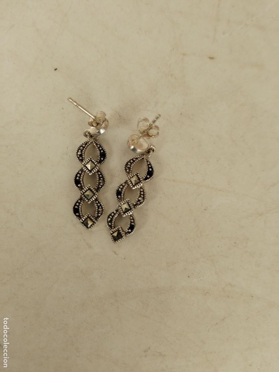 Joyeria: pendientes plata con marquesitas - Foto 1