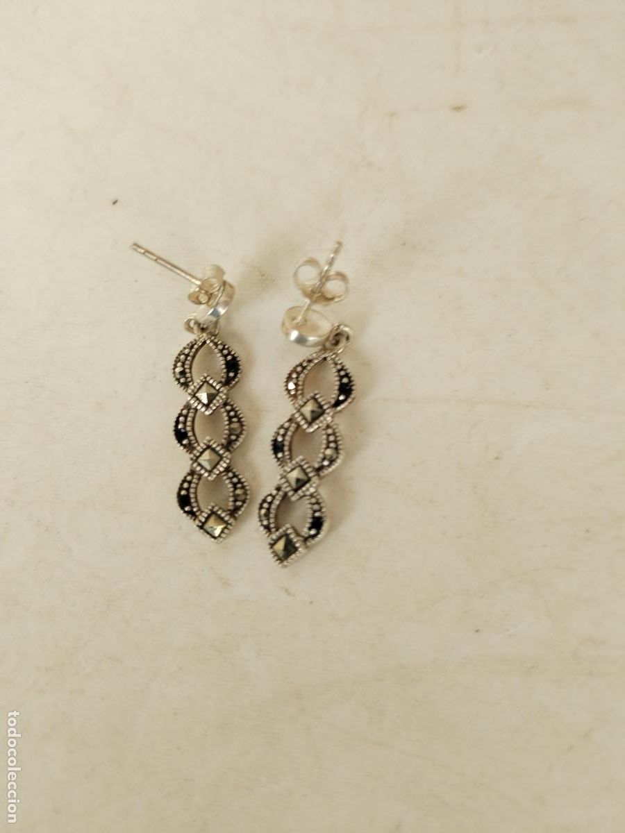Joyeria: pendientes plata con marquesitas - Foto 2