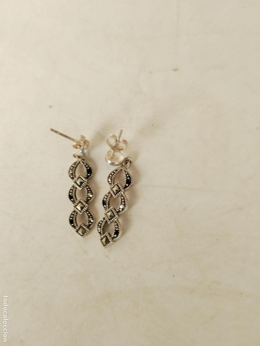 Joyeria: pendientes plata con marquesitas - Foto 4