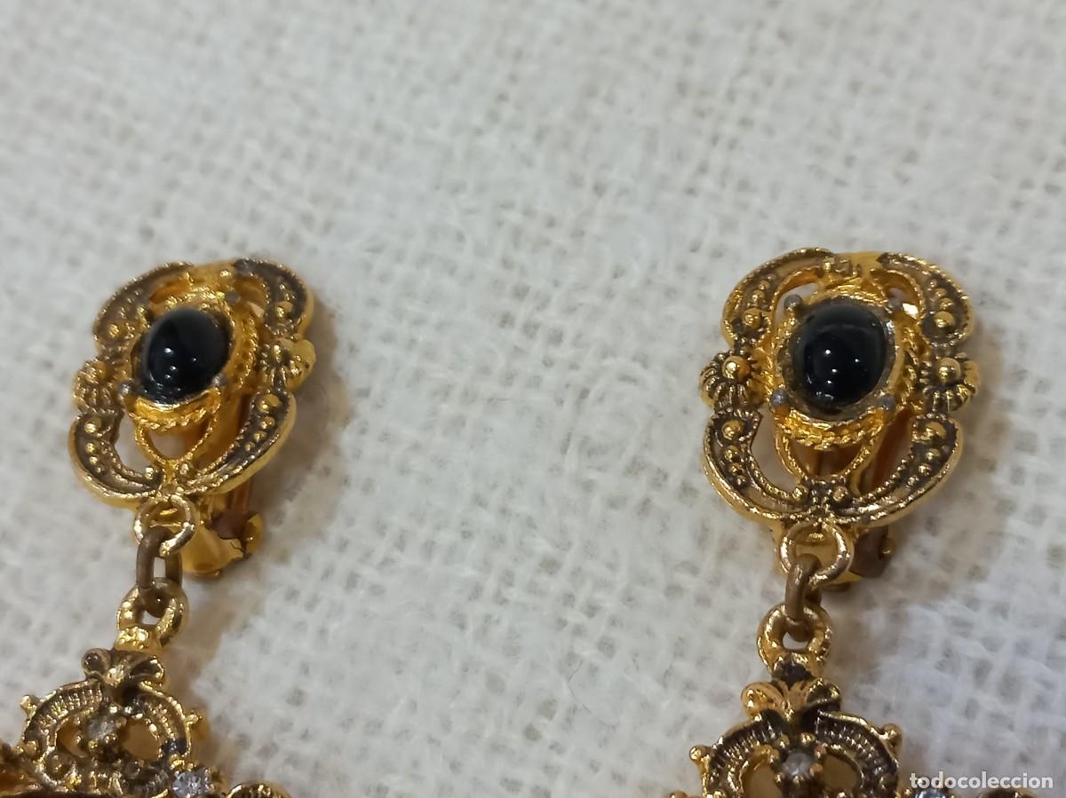 Joyeria: PENDIENTES-ISABELINOS (farolillo) labrado-&aacute;mbar - Foto 3