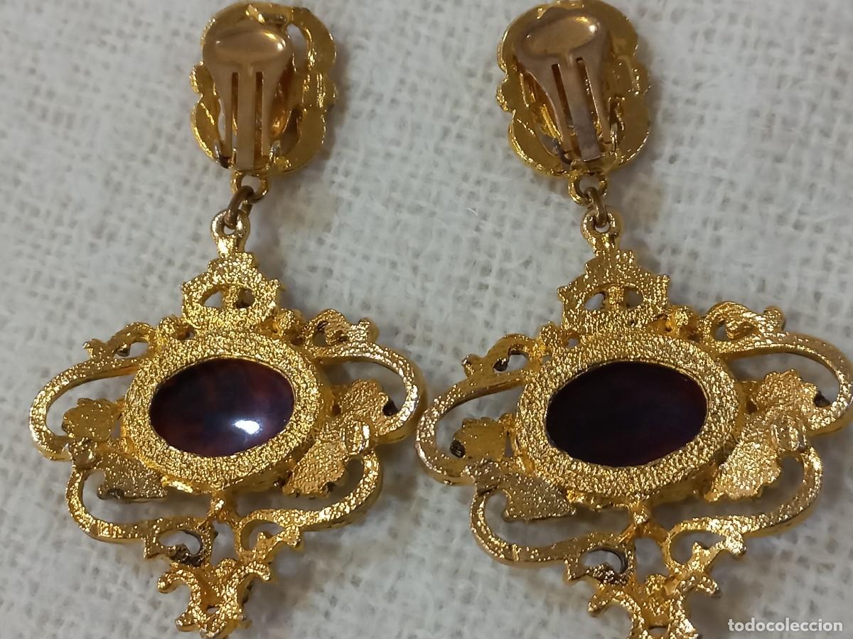 Joyeria: PENDIENTES-ISABELINOS (farolillo) labrado-&aacute;mbar - Foto 7