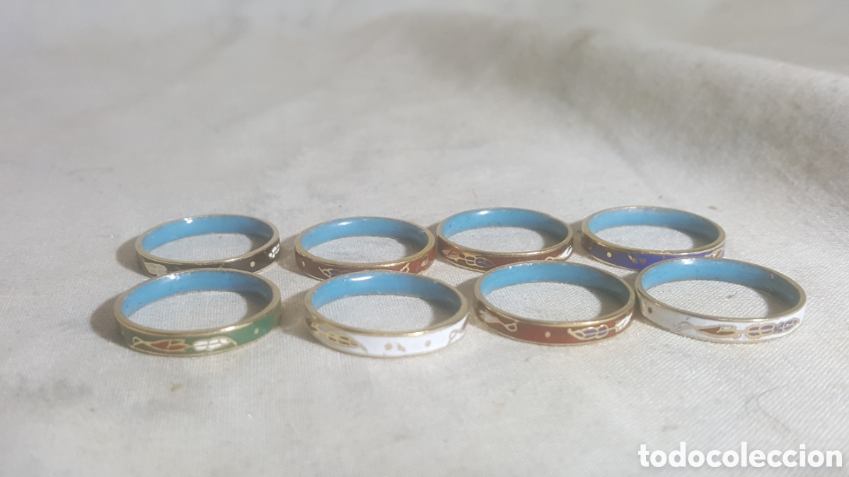 Schmuck: JUEGO DE 8 ANILLOS DE DISTINTOS COLORES