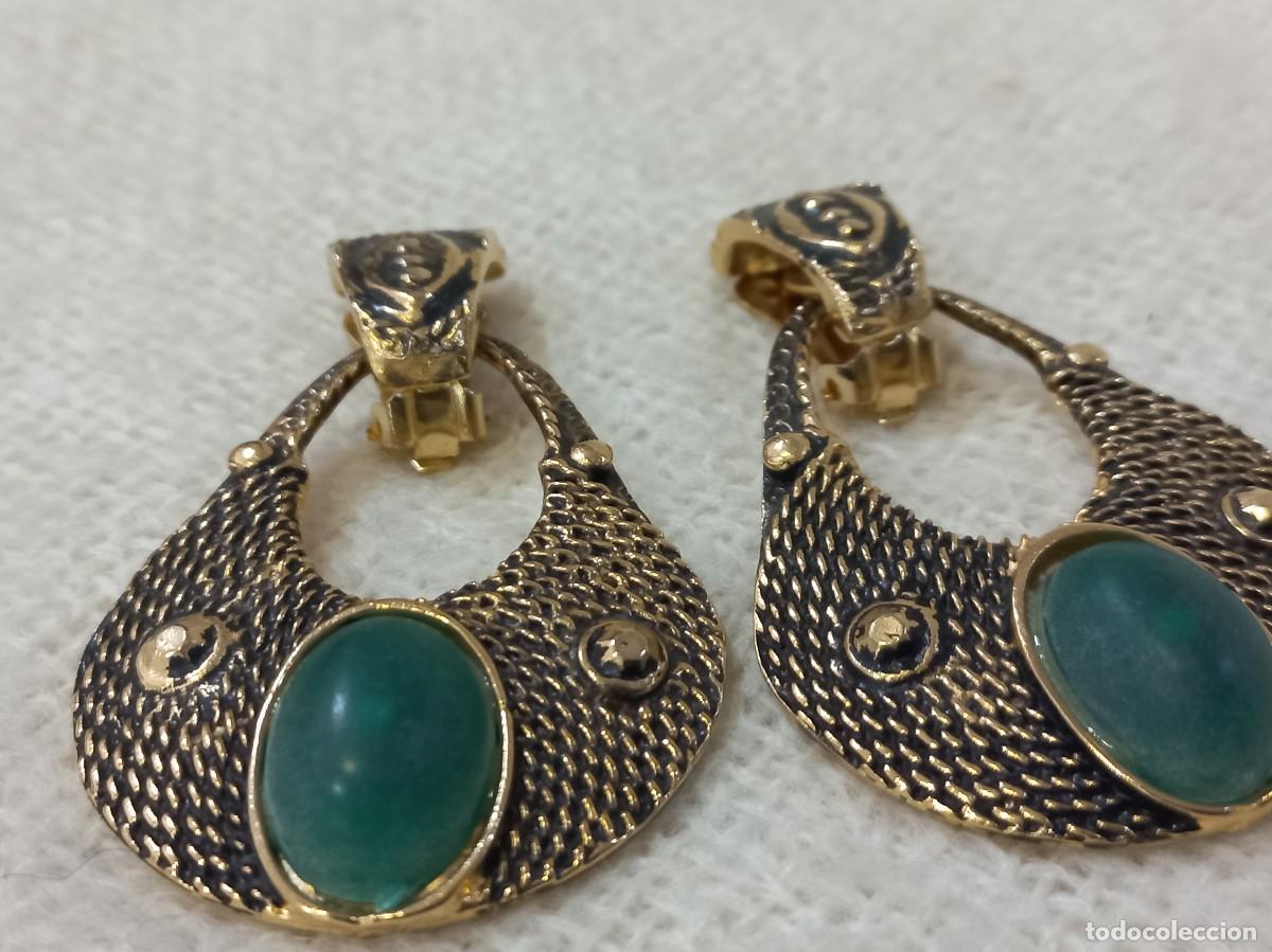 Joyeria: PENDIENTES (ARILLA) isabelinos-cord&oacute;n-verde mate - Foto 5