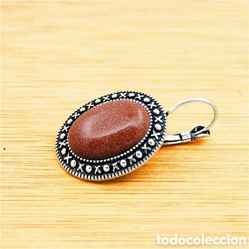 Joyeria: Pendientes con Aventurina Dorada - Foto 2