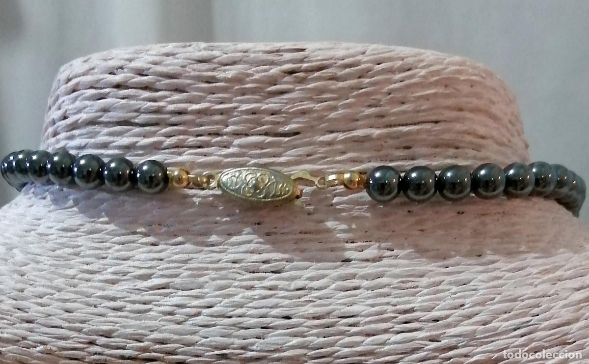 Joyeria: COLLAR DE HEMAT&Iacute;ES O CRISTAL CON TURQUESAS. - Foto 7