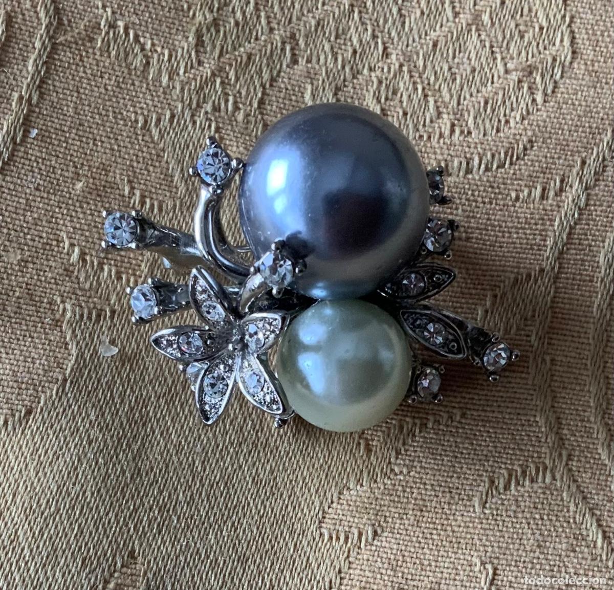 Joyeria: BROCHE VINTAGE PERLAS Y FLORES - Foto 9