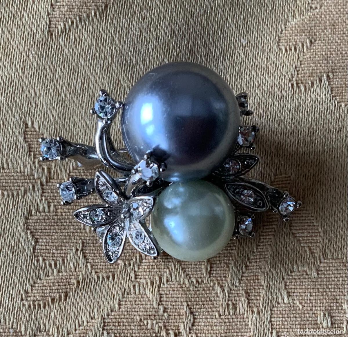 Joyeria: BROCHE VINTAGE PERLAS Y FLORES - Foto 10