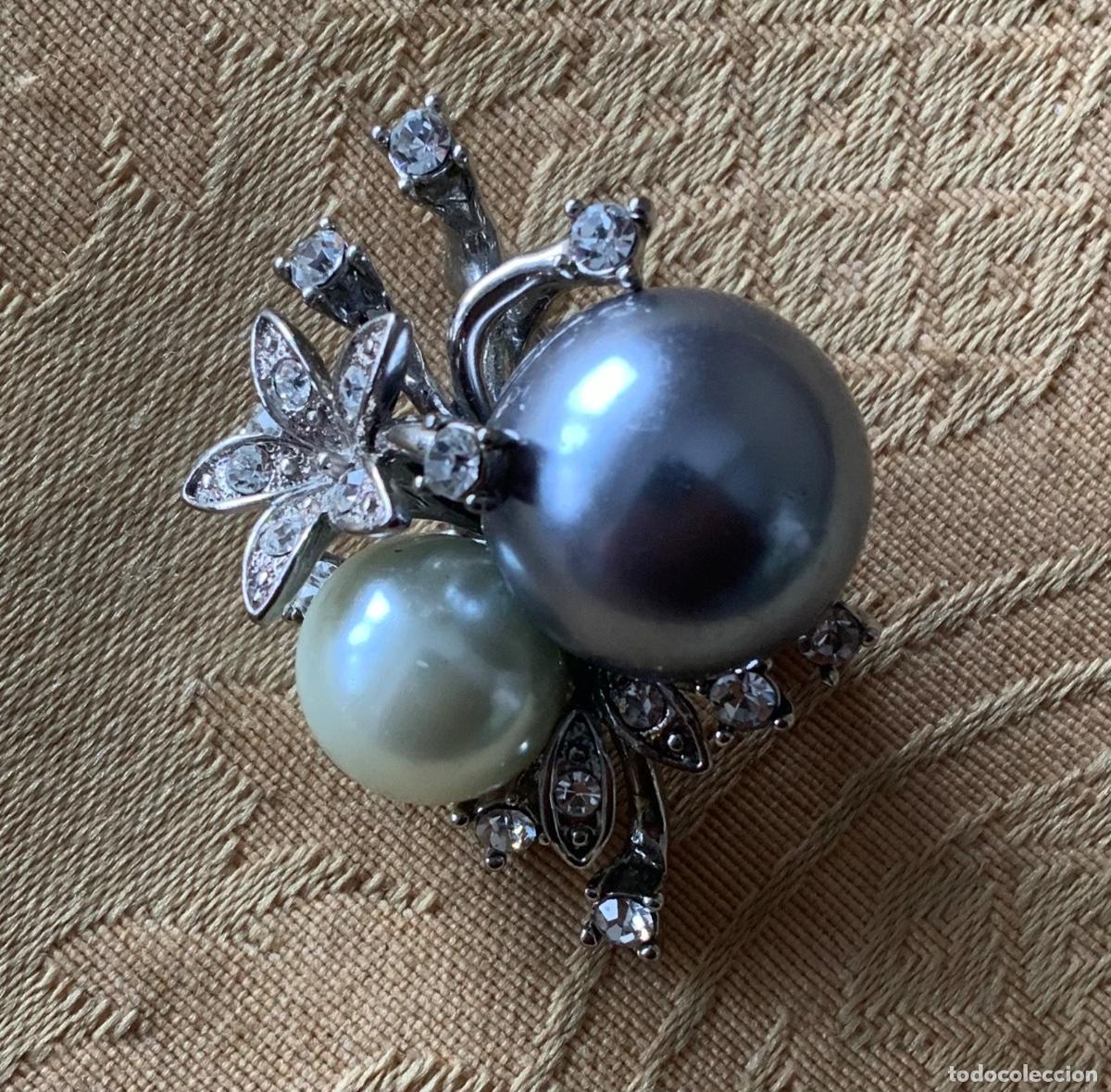 Joyeria: BROCHE VINTAGE PERLAS Y FLORES - Foto 1