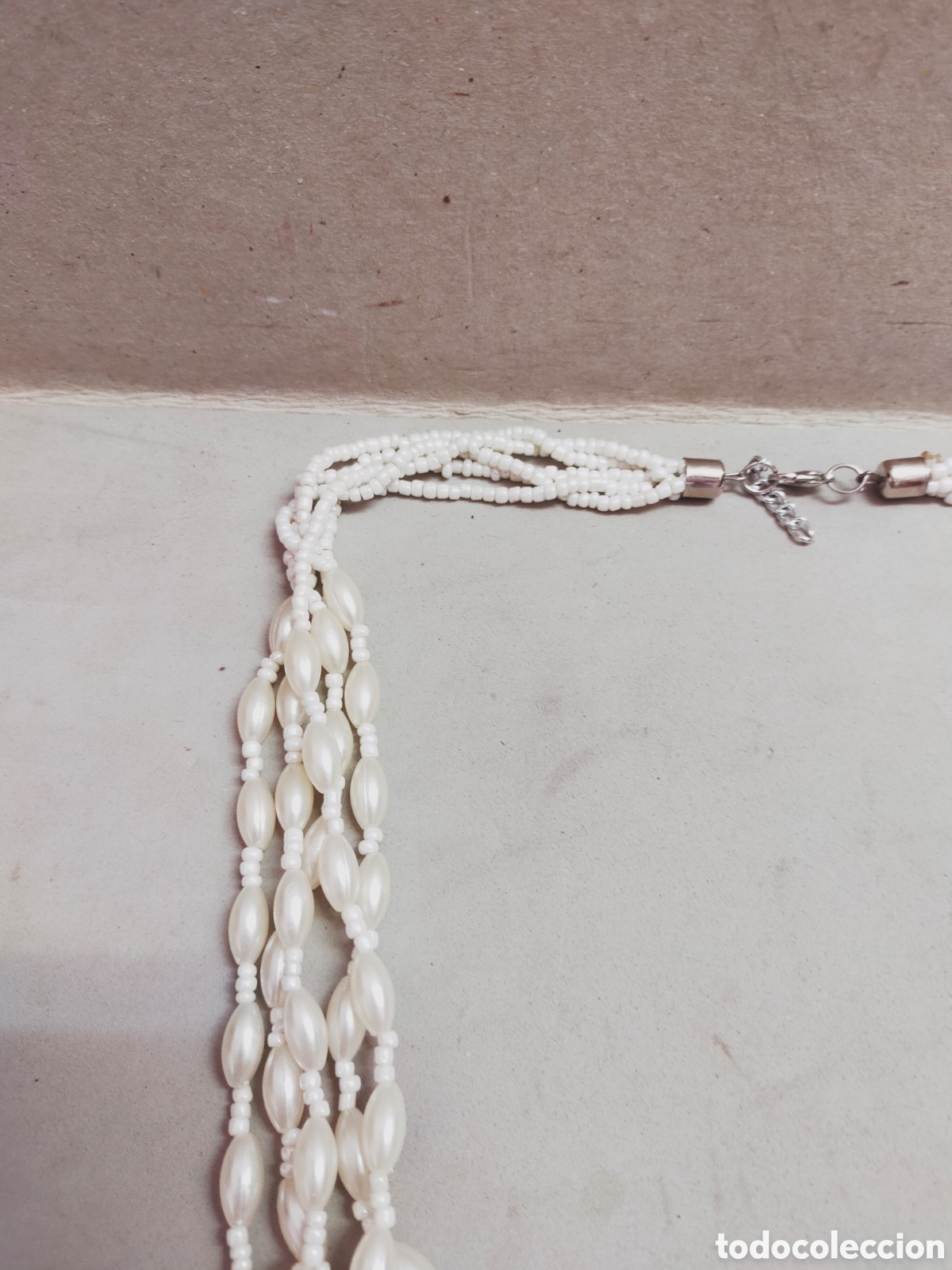 Joyeria: COLLAR LARGO CARIAS VUELTAS SIMIL PERLAS. - Foto 5