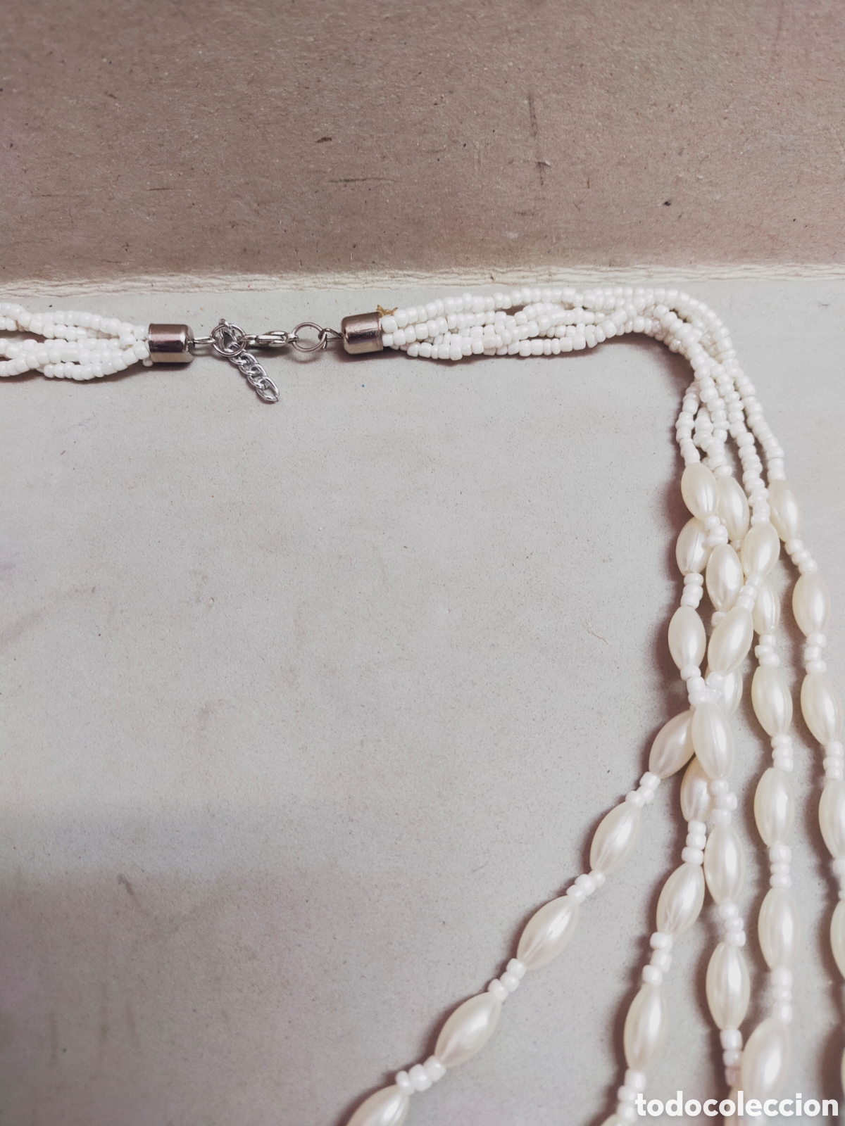 Joyeria: COLLAR LARGO CARIAS VUELTAS SIMIL PERLAS. - Foto 6