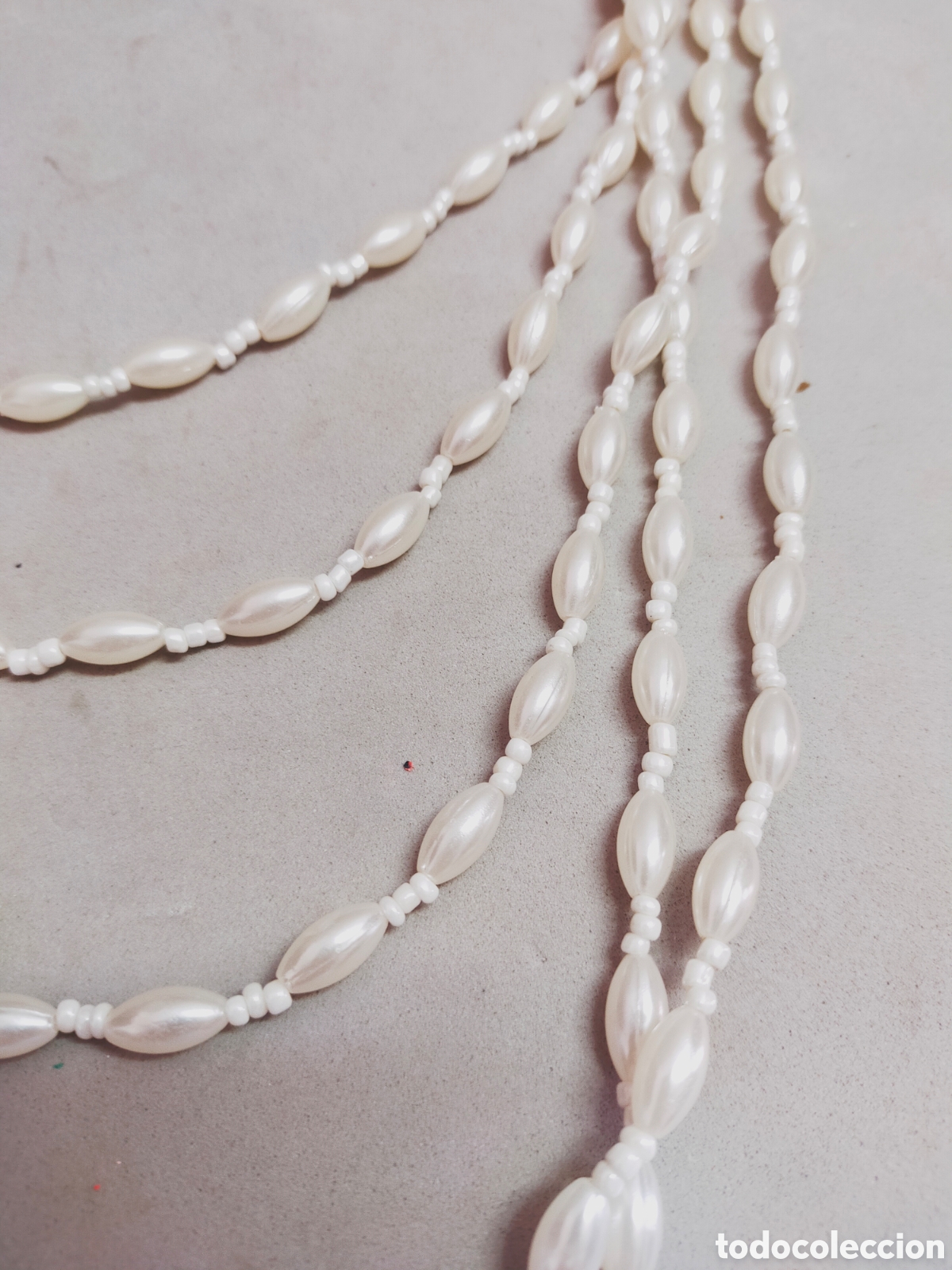 Joyeria: COLLAR LARGO CARIAS VUELTAS SIMIL PERLAS. - Foto 8