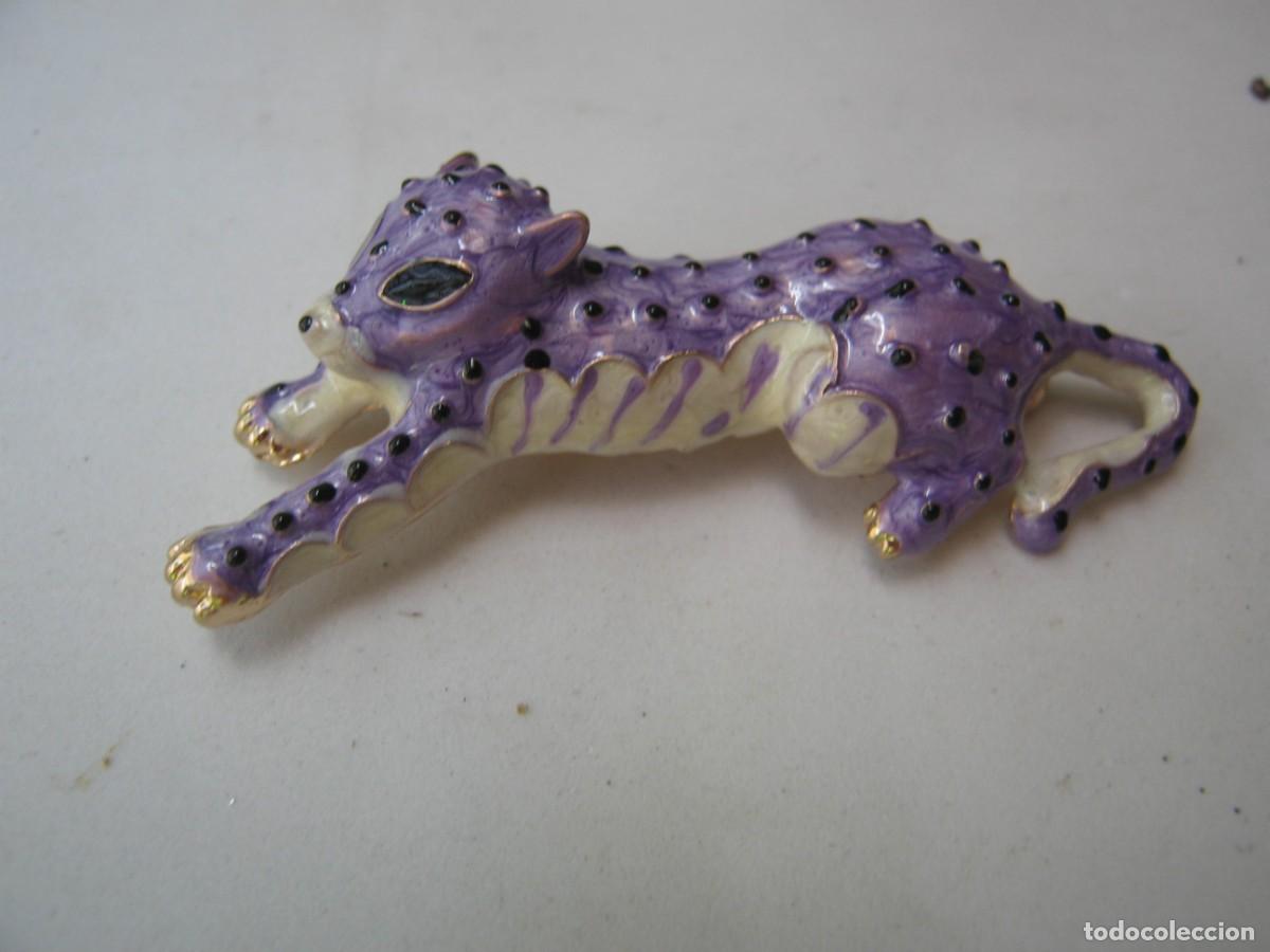 Joaillerie: Broche Leopardo Esmaltado Cristal Imitaci&oacute;n Diamantes Betsey Johnson