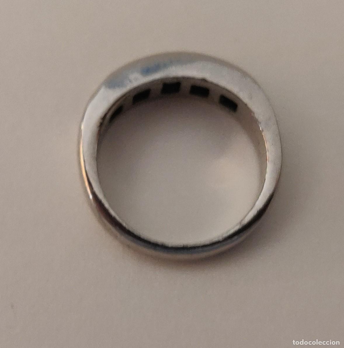 Joyeria: Anillo Plateado con Piedras Negras - Foto 8