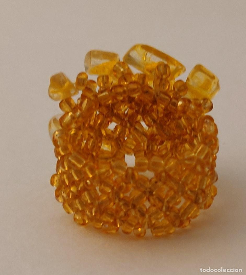 Joyeria: Anillo Extensible de Goma Piedras Amarillas - Foto 4